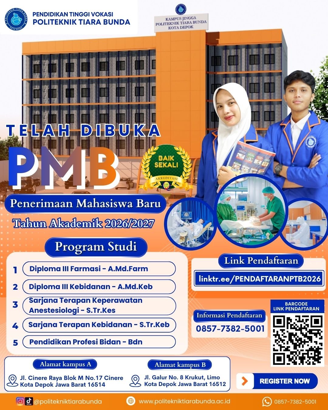 PMB (Penerimaan Mahasiswa Baru) 2026-2027